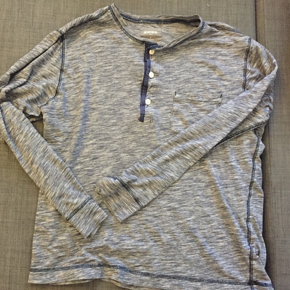Bonobos slim fit long sleeve blue